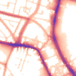 Daytime road noise heatmap for LE4 0AE