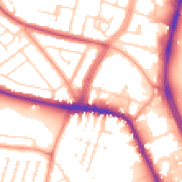 Daytime road noise heatmap for LE4 0AH