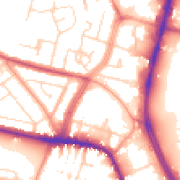 Daytime road noise heatmap for LE4 0AR