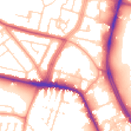 Daytime road noise heatmap for LE4 0AW