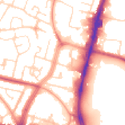 Daytime road noise heatmap for LE4 0BG