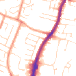Daytime road noise heatmap for LE4 0DP