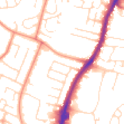 Daytime road noise heatmap for LE4 0DU