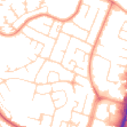 Daytime road noise heatmap for LE4 0JZ