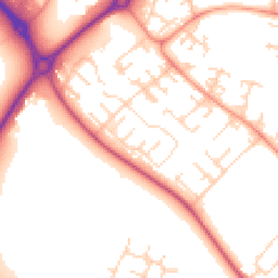 Daytime road noise heatmap for LE4 0PG