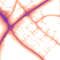 Daytime road noise heatmap for LE4 0PP