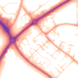 Daytime road noise heatmap for LE4 0PU