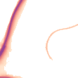 Night-time road noise heatmap for LE4 1AN