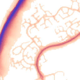 Daytime road noise heatmap for LE4 1BD