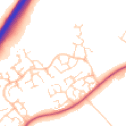 Daytime road noise heatmap for LE4 1EB