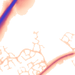Daytime road noise heatmap for LE4 1EH
