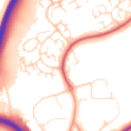 Daytime road noise heatmap for LE4 1FB