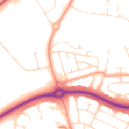 Daytime road noise heatmap for LE4 2LJ