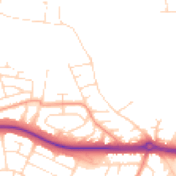 Daytime road noise heatmap for LE4 2PH