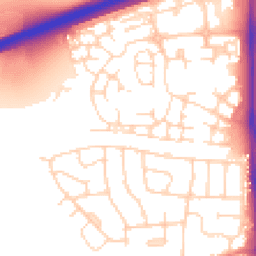 Daytime road noise heatmap for LE4 3PB