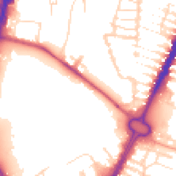 Daytime road noise heatmap for LE4 5AQ