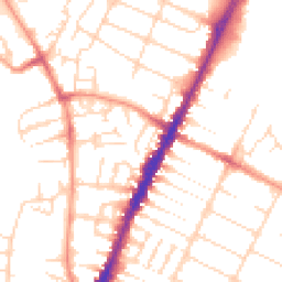 Daytime road noise heatmap for LE4 5EU