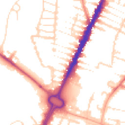 Daytime road noise heatmap for LE4 5HN