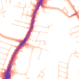 Daytime road noise heatmap for LE4 5PU