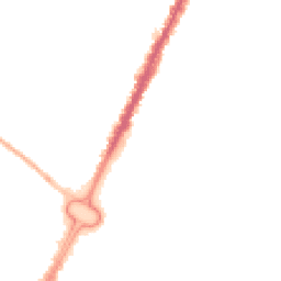 Night-time road noise heatmap for LE4 6BG