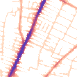 Daytime road noise heatmap for LE4 6JF