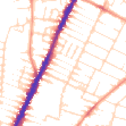 Daytime road noise heatmap for LE4 6LB