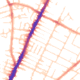 Daytime road noise heatmap for LE4 6NA