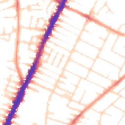 Daytime road noise heatmap for LE4 6NE