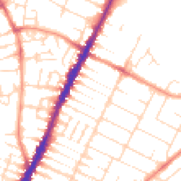 Daytime road noise heatmap for LE4 6QE