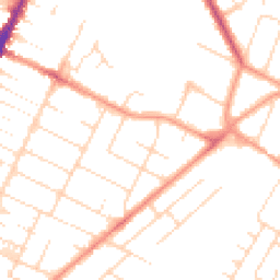 Daytime road noise heatmap for LE4 6RA