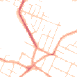 Daytime road noise heatmap for LE4 7GL