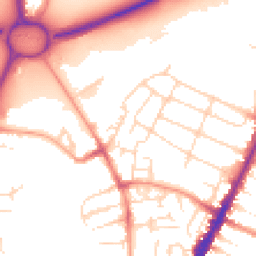 Daytime road noise heatmap for LE4 7QJ