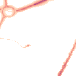 Night-time road noise heatmap for LE4 7QJ