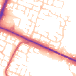 Daytime road noise heatmap for LE4 7RA