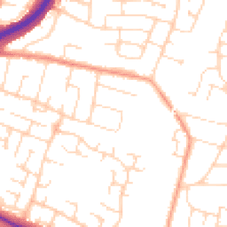 Daytime road noise heatmap for LE4 8HD