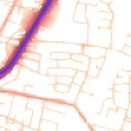 Daytime road noise heatmap for LE4 8JE