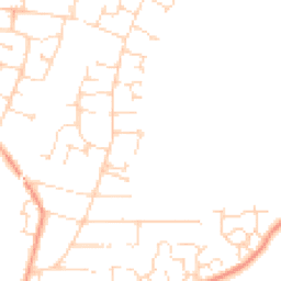 Daytime road noise heatmap for LE4 8NY