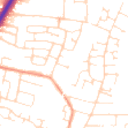 Daytime road noise heatmap for LE4 8PN
