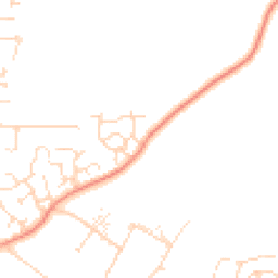 Daytime road noise heatmap for LE4 9AS