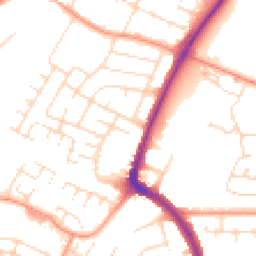 Daytime road noise heatmap for LE4 9BH