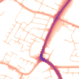 Daytime road noise heatmap for LE4 9BJ
