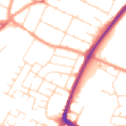 Daytime road noise heatmap for LE4 9BW