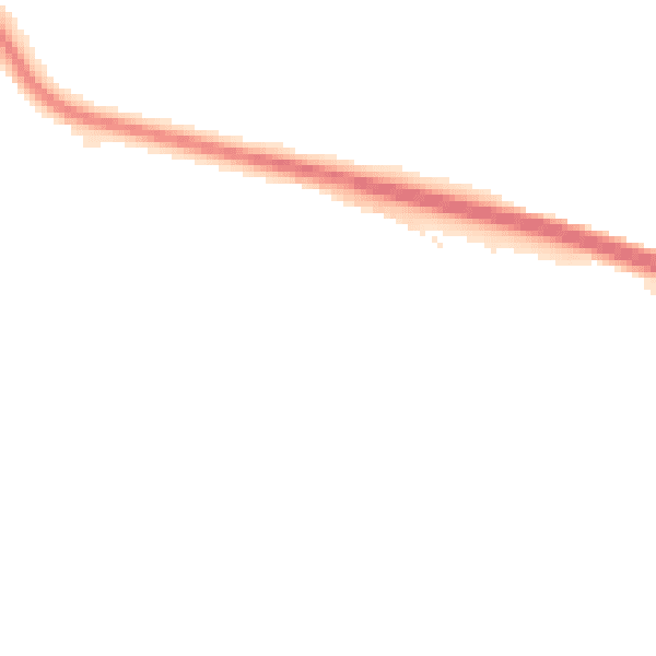 Night-time road noise heatmap for LE6 0BX