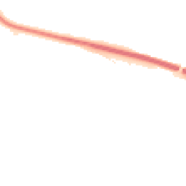 Night-time road noise heatmap for LE6 0FX