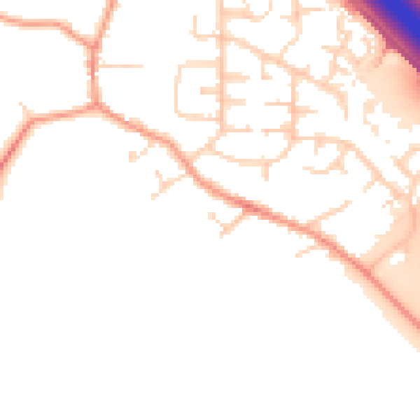 Daytime road noise heatmap for LE6 0PD