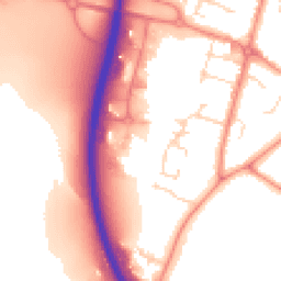 Daytime road noise heatmap for LE7 1AD