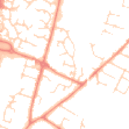 Daytime road noise heatmap for LE7 1HZ