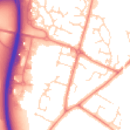 Daytime road noise heatmap for LE7 1NB