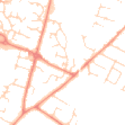 Daytime road noise heatmap for LE7 1ND