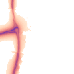 Night-time road noise heatmap for LE7 1YF